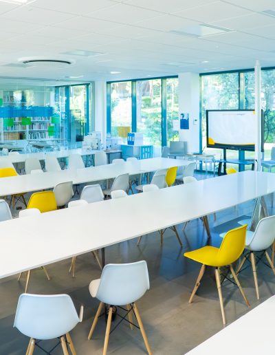 Biblioteca de programa americano Vermont Academy en Liceo Europeo