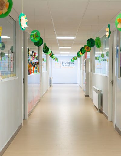 Pasillo vacios del colegio Liceo Europeo etapa de Infantil Internacional